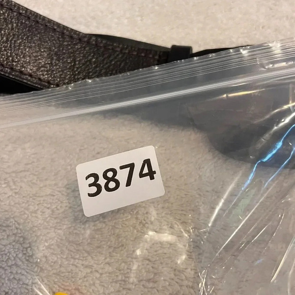 Fossil Womens Black Genuine Leather Belt 2" Wide Buckle Max 40" Classic Chic - Picture 11 of 11